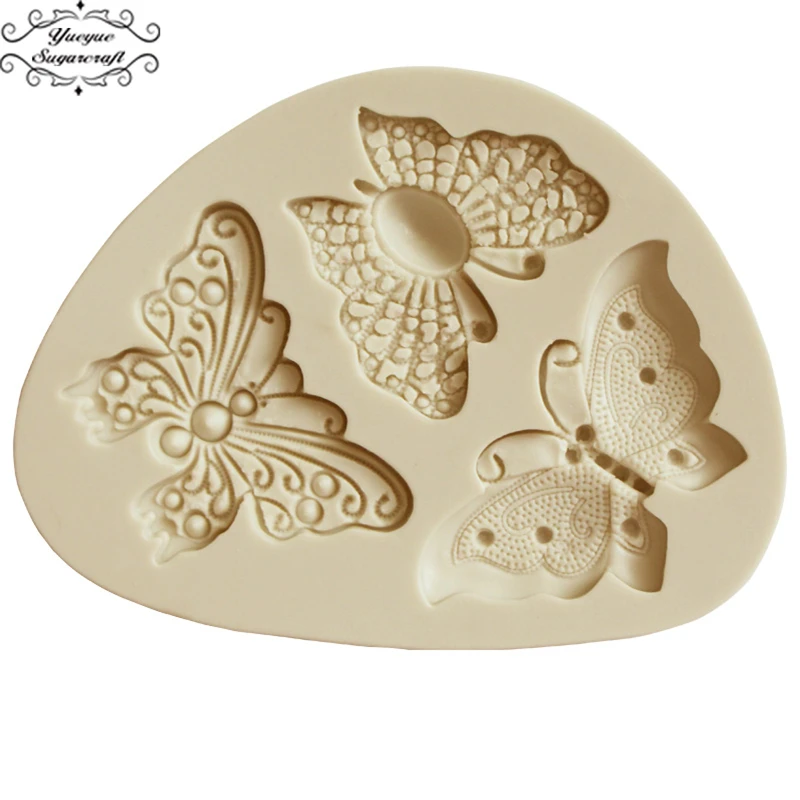 Yueyue Sugarcraft силиконовая форма в виде бабочки помадная инструменты для украшения