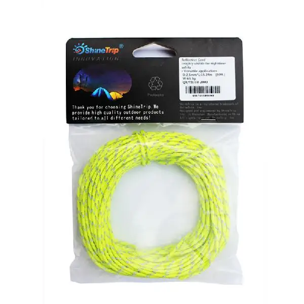 

Mounchain 2.5mm Woven for High Strength Reflective Bold Nylon Cord Dark Green