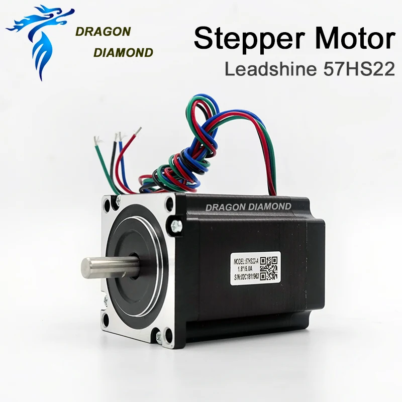 Leadshine двухфазный шаговый двигатель 57HS22 NEMA23 с крутящим моментом 2.2Nm 5.6A Длина 81 мм