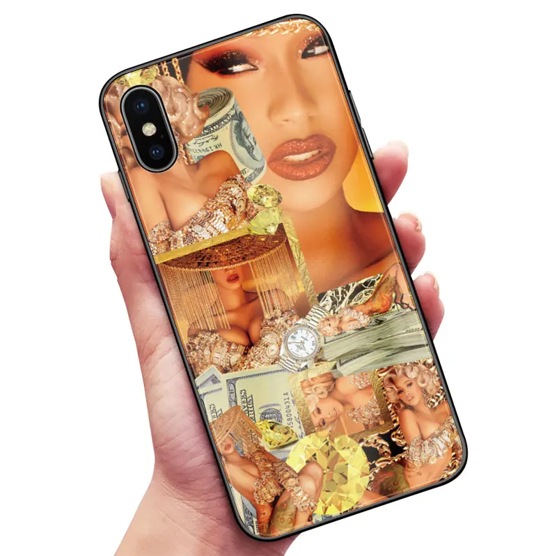 Cardi B коллажи Мягкий силиконовый чехол для телефона Xiaomi Mi 5 S 6X8 9 SE Explore ore Mix 2 2S 3 redmi