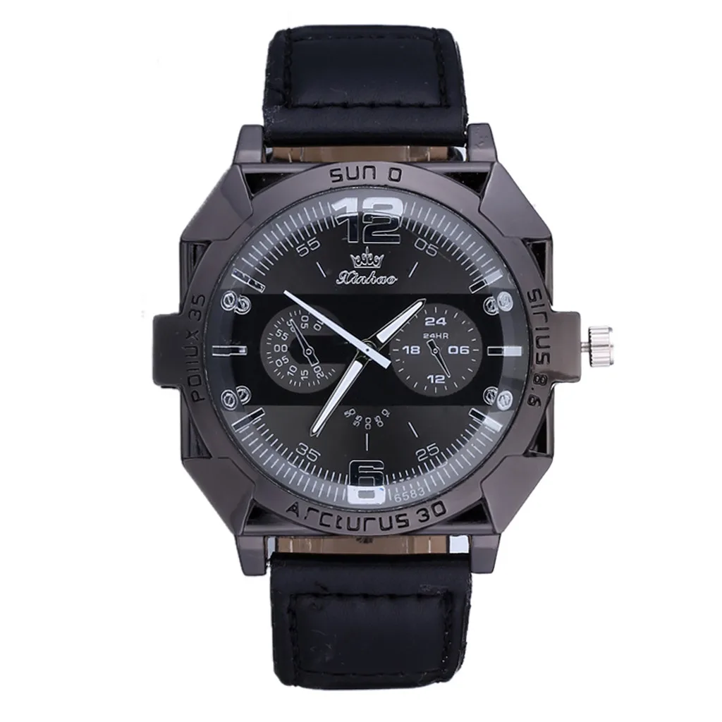 Модные повседневные мужские спортивные часы высокого класса с синим стеклом