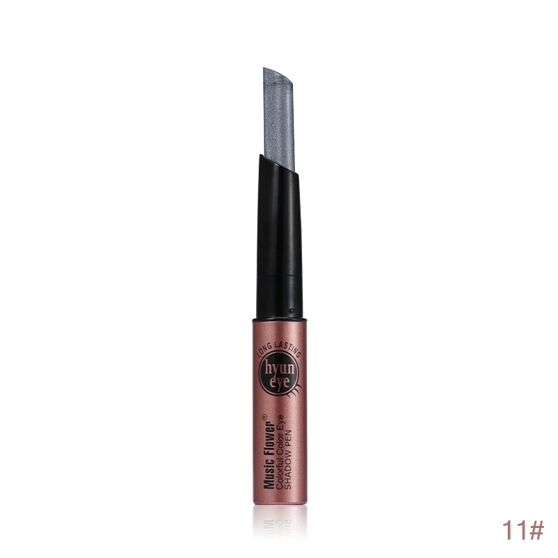 11 Music Flower Shimmer Glitter Eye тени-карандаш 12 Красочные долговечные Глаза Карандаш для макияжа пигментированные тени для век Косметическая ручка - Цвет: 11