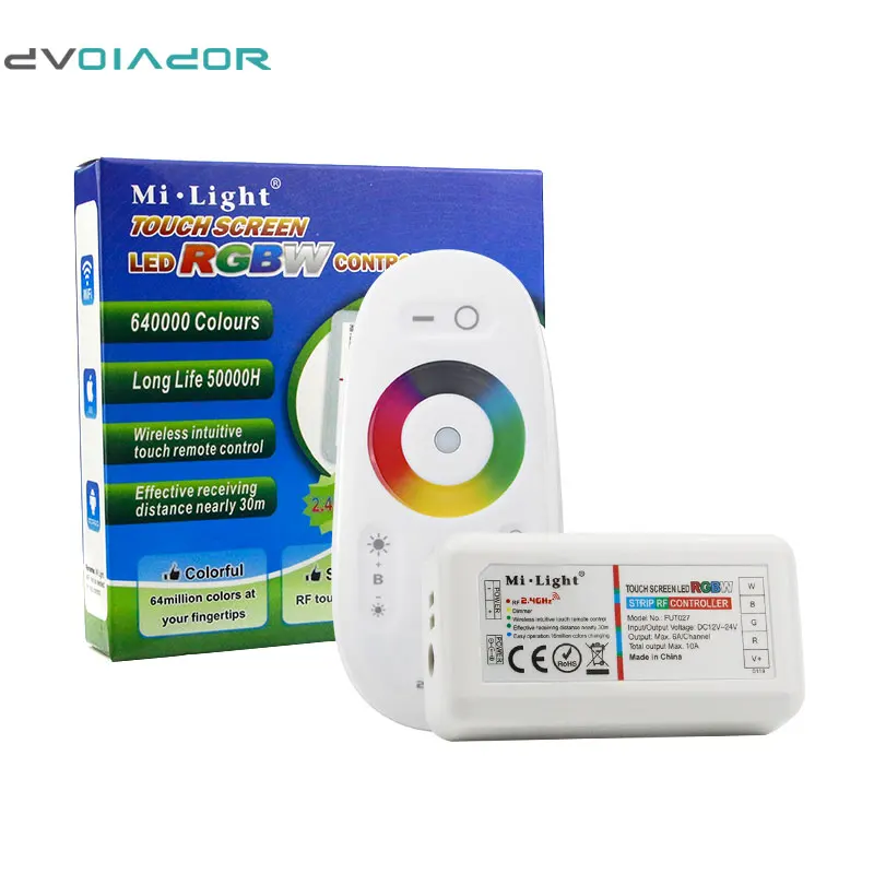 Ми lightrgbw/RGB светодио дный контроллер Сенсорный экран 2 4 г DC12 24V 18A пульт