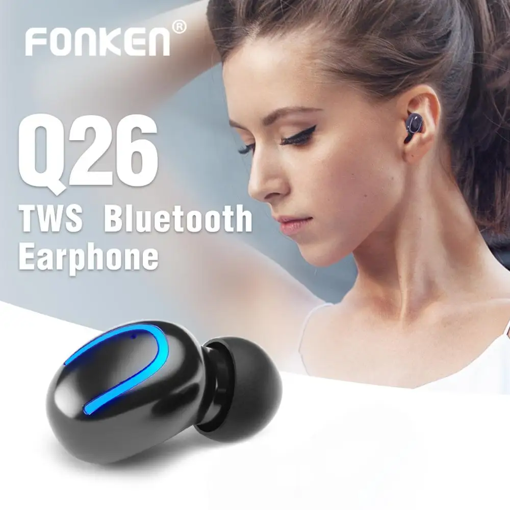 ANMONE TWS 5,0 Bluetooth наушники беспроводные Bluetooth наушники-вкладыши стерео спортивные наушники Игровые наушники с зарядным устройством