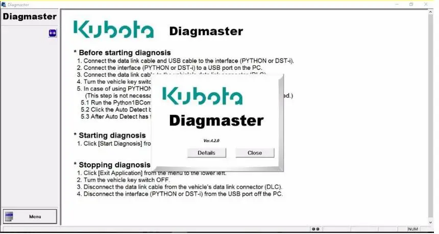 Kubota Diagmaster 4 2 + файлы WSM данные| |