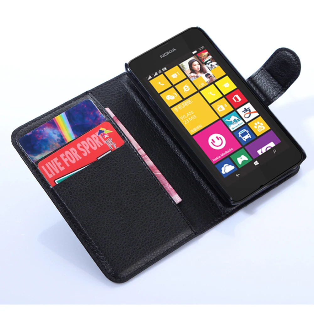 Высокое качество Кожаный чехол Телефон для Nokia lumia 530 Мешки откидная крышка Ретро
