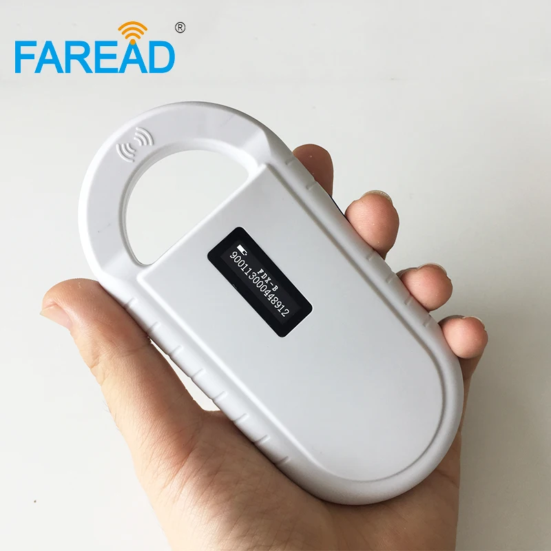 Бесплатная доставка RFID сканер для считывания микрочипов животных от