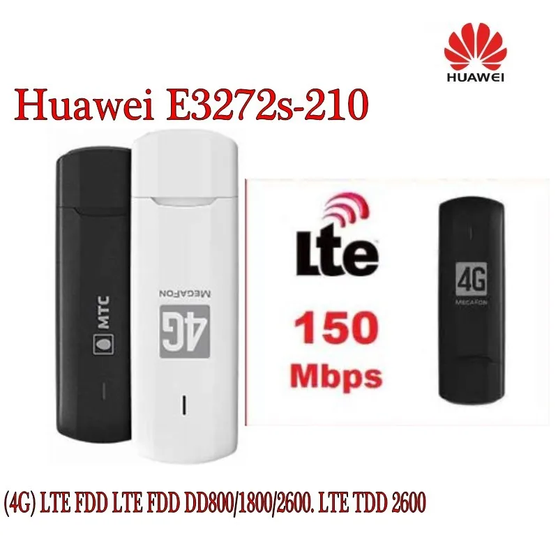 Разблокированный USB накопитель Huawei E3272S 210 Cat4 4G LTE 150 Мбит/с гибкий широкополосный|lte