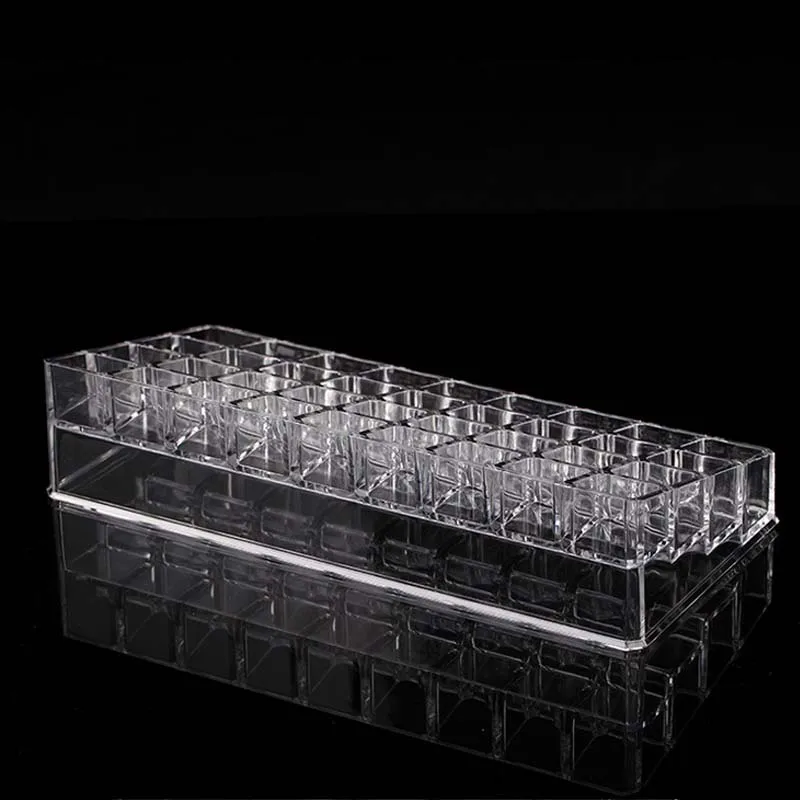 Acrylic Makeup Organizer Toiletry Storage Case Cosmetics Display 36 Slot Lipstick Holder for Lip Moisturizer Nail Polish | Дом и сад