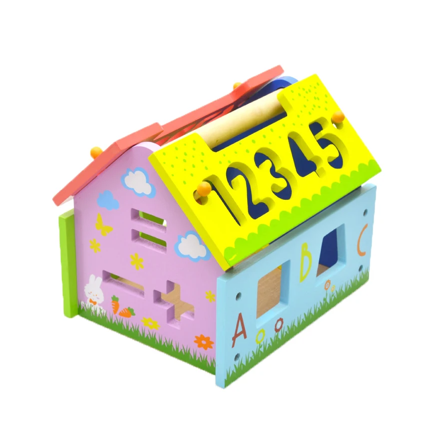 Chanycore Детские Обучающие деревянные игрушки геометрические формы цифровые блоки