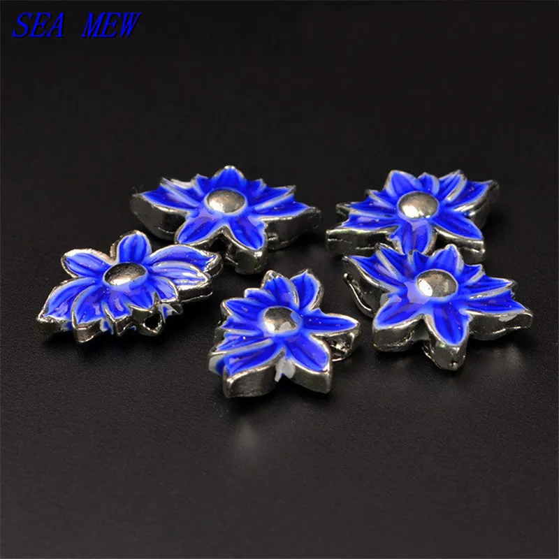 Бусины-разделители для изготовления украшений медные эмалированные бусины в