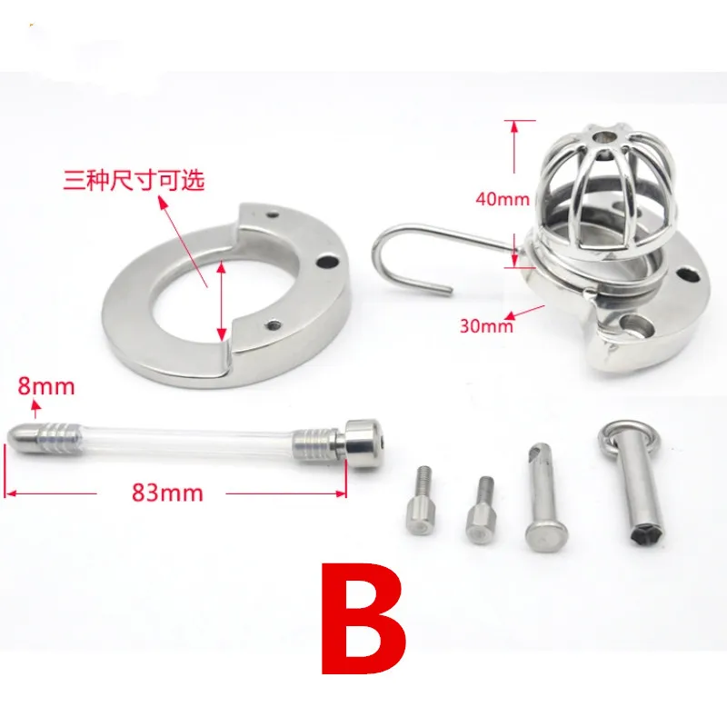 316L Stainless Steel Chastity Cage with Dilator Urethral Sounds New Penis Cock Ring Dick Sleeve Sex Toys for Man G211 | Красота и