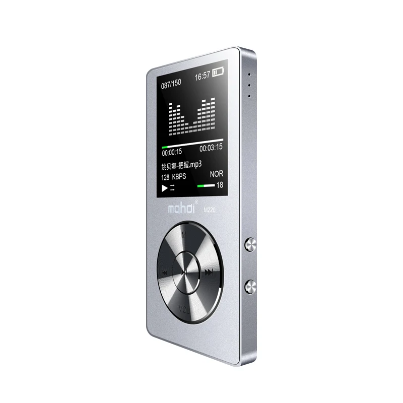

Metal Mp3 Player Portable Digital Audio Player With 1.8 Inch Screen FM E-Book Recording Clock TF Card