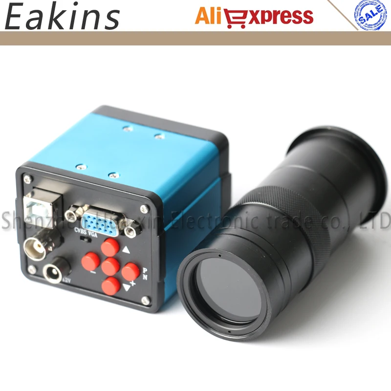 Электронный цифровой видеомикроскоп 3 в 1 VGA USB BNC 2.0MP 1080P HD|microscope camera|digital microscope