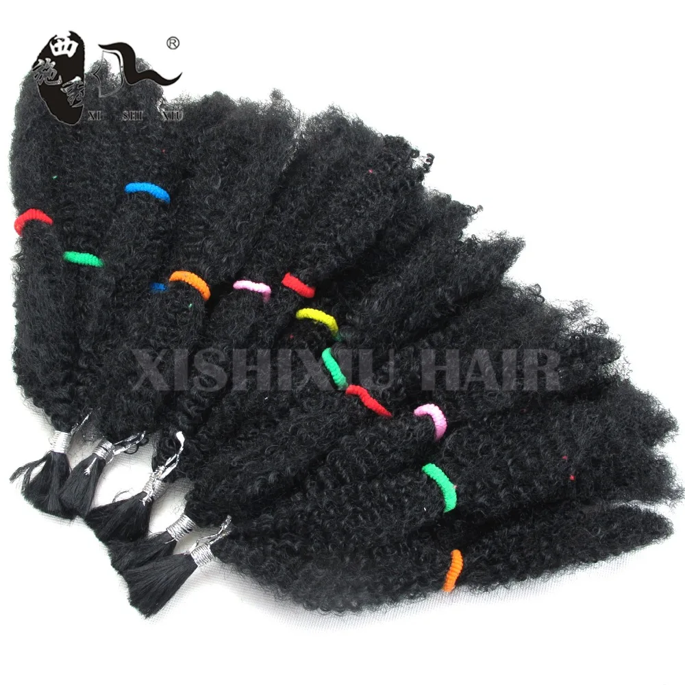 Премиум Afro Kinky Массовая Красота Коллекция 10 &quotColor1B Синтетический Волос Косы