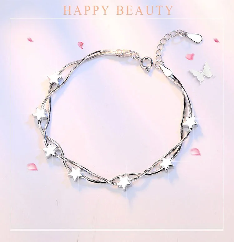 Женский вечерние-цепочка серебристого цвета с Шармами | Украшения и аксессуары