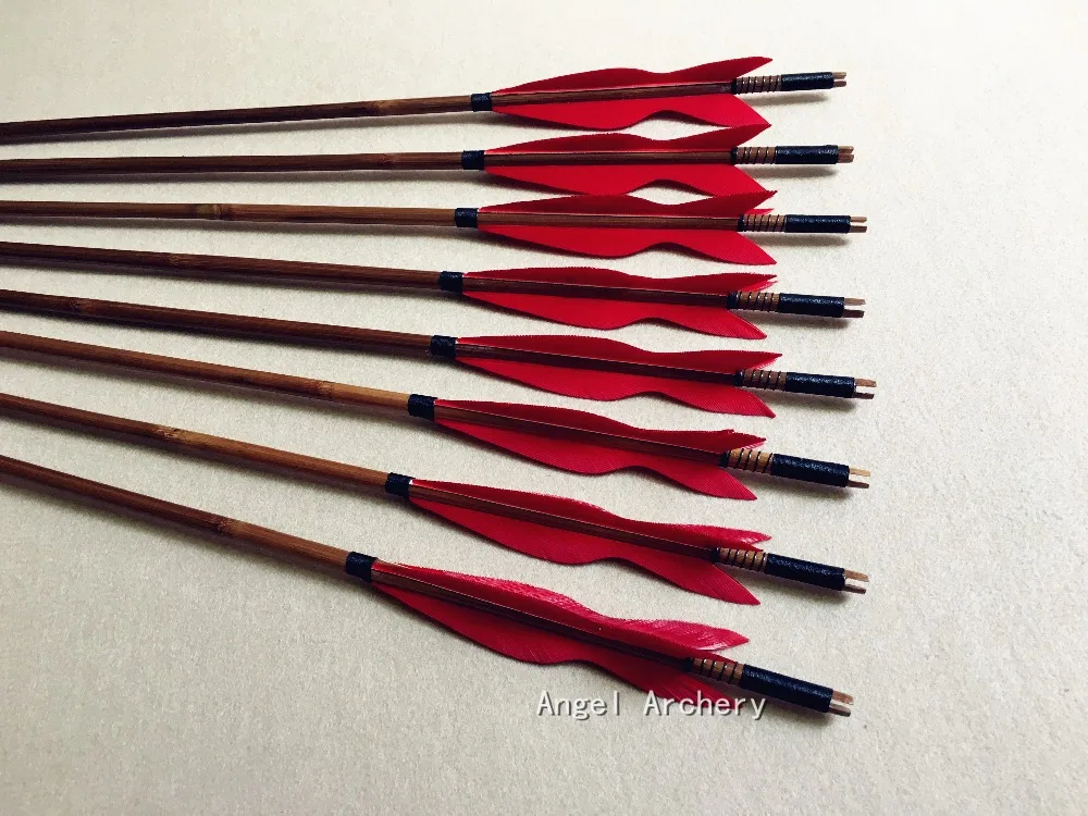 Хорошее качество стрельбы из лука бамбуковые стрелы для охоты ручной работы