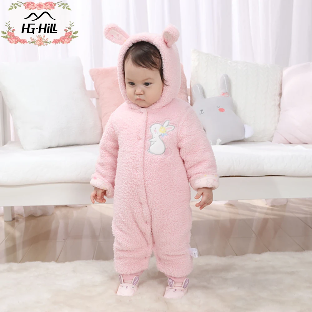Hg холм AW18 0098B новорожденный милый комбинезон зимний hicken младенческий медведь с