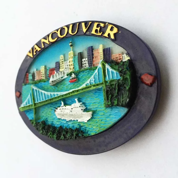 Vancouver Canada Lions Gate Stereo three-dimensional landscape souvenirs magnet stickers refrigerator | Дом и сад