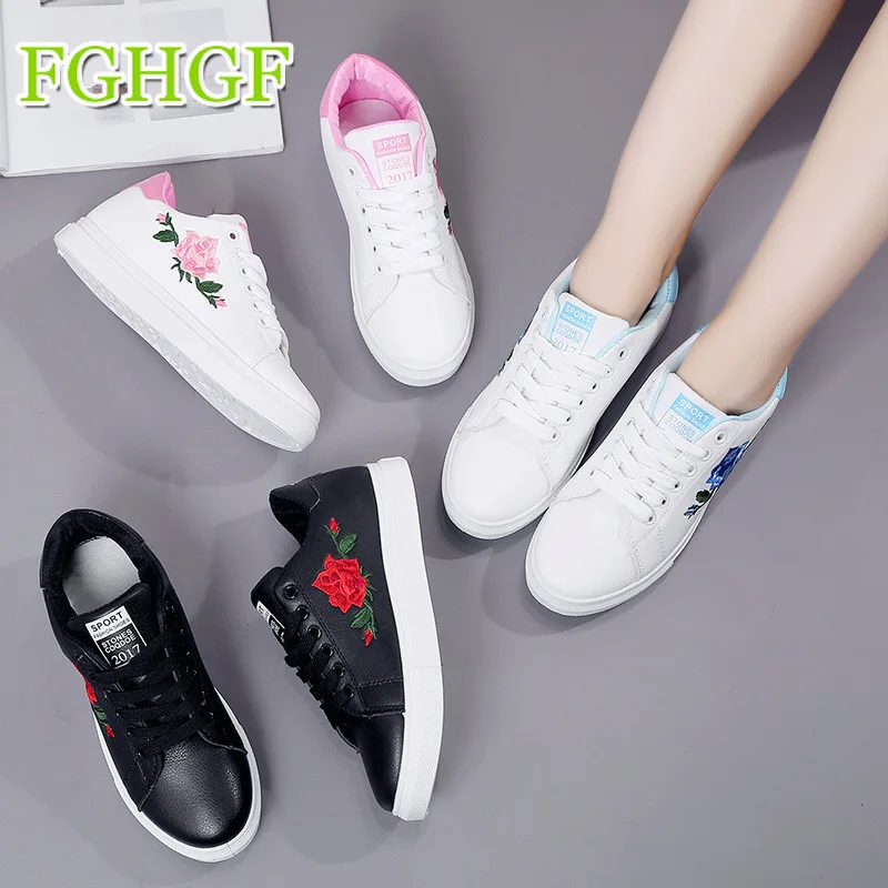 2018 Новинка весны и лета с белые туфли Для женщин из кожи на плоской подошве