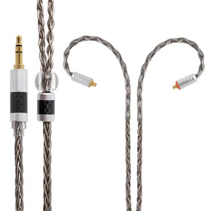 NiceHCK 8 Core с серебряным покрытием обновления кабель Тип C Тип-C3,52,54,4 мм MMCX2Pin для ZSX C12 C16 V90 TFZ NiceHCK NX7 ProM6DB3