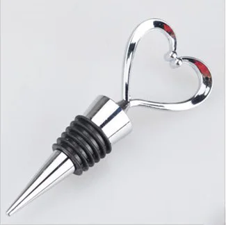 

Silicone Alloy Heart Shaped Wine Bottle Stopper Wine Cork Preservation Device Keep Wine Fresh Bar Tool Wedding Decoration Favors