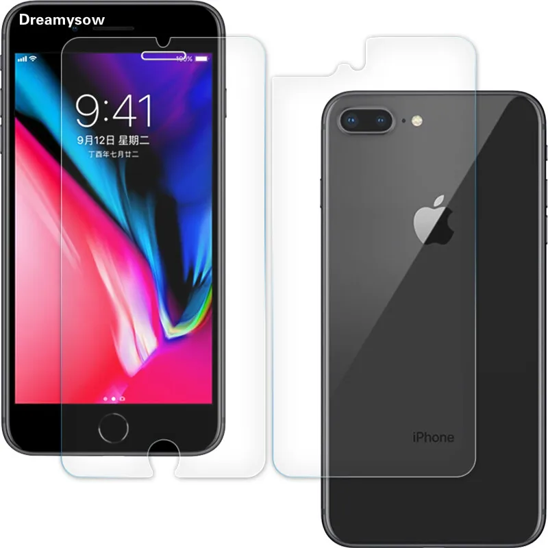 Закаленное защитное стекло 3 в 1 для iphone X XS 11 XR 6s 7 8 plus 11pro MAX SE 2020|Защитные стёкла и