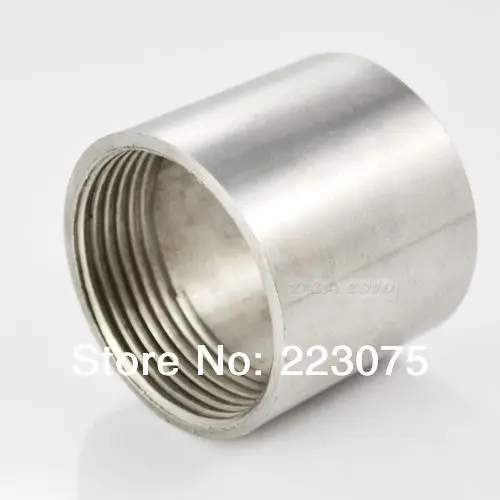 

1/2" Female x 1/2" Female SS304 Stainless Steel threaded Pipe Fitting NPT 10pcs/lot