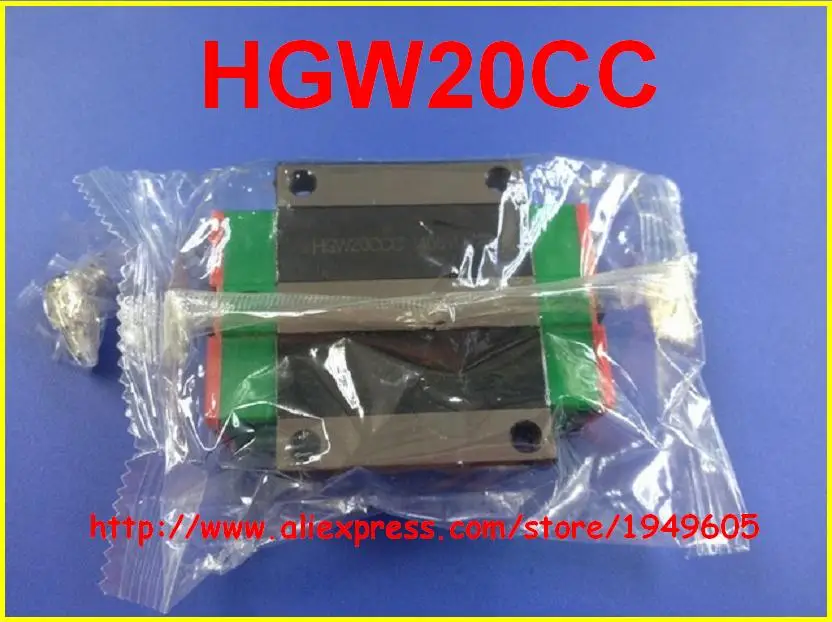 Блок скольжения HIWIN HGW20CA HGW20CC для линейных направляющих фрезерных станков с ЧПУ 4