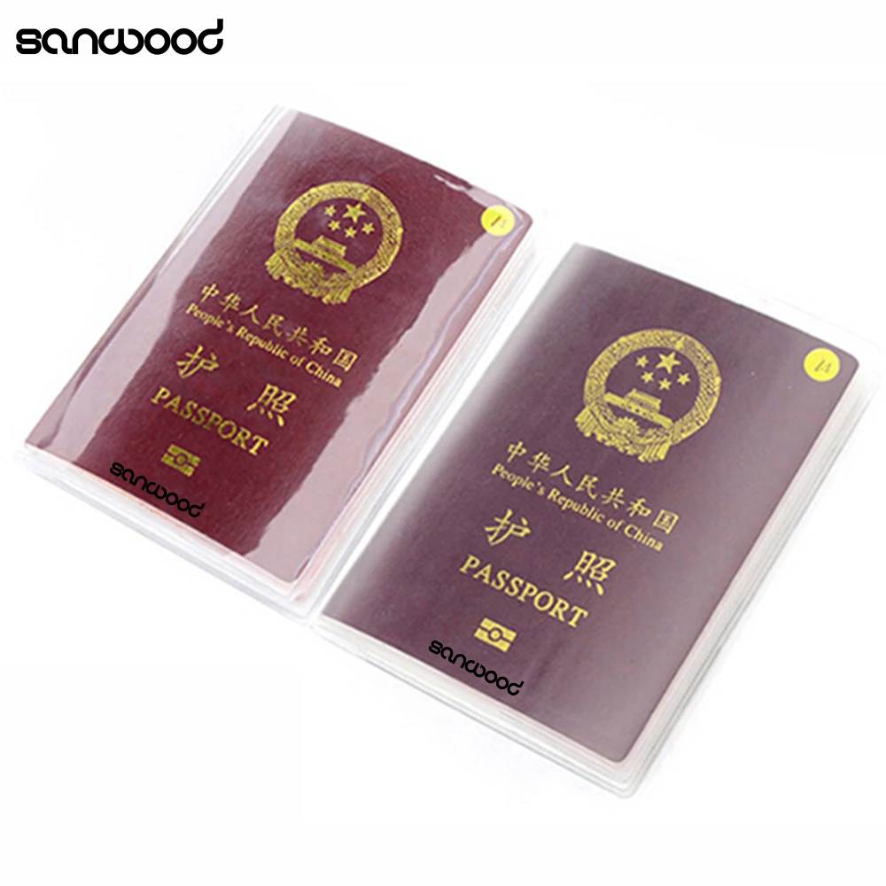Солидный для мужчин и женщин Бизнес прозрачный паспорт Cridit &amp ID держатель карт