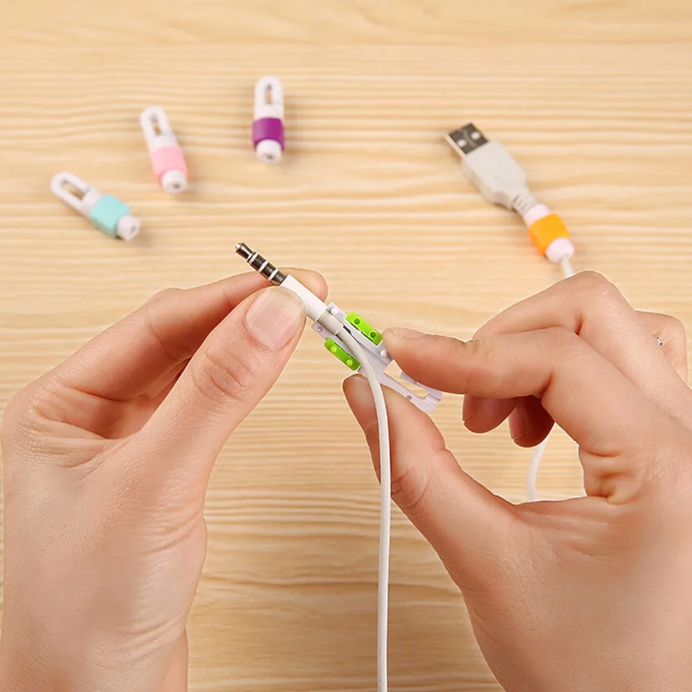 2 шт./компл. USB-устройство для намотки кабеля зарядное устройство протектор