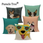 Золотой ретривер такса собака Бостон терьер пледы наволочки офисные вечерние свадебные Almofada автомобиля дома декоративные наволочки