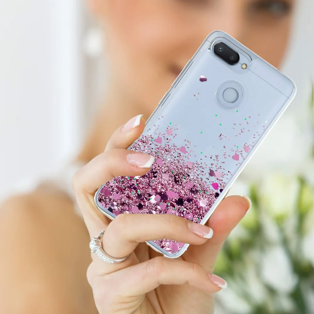 Redmi 6A Case Liquid Glitter For Xiaomi A2 Lite 6 Pro Coque Dynamic Quicksand Star Soft TPU Silicone Cover |