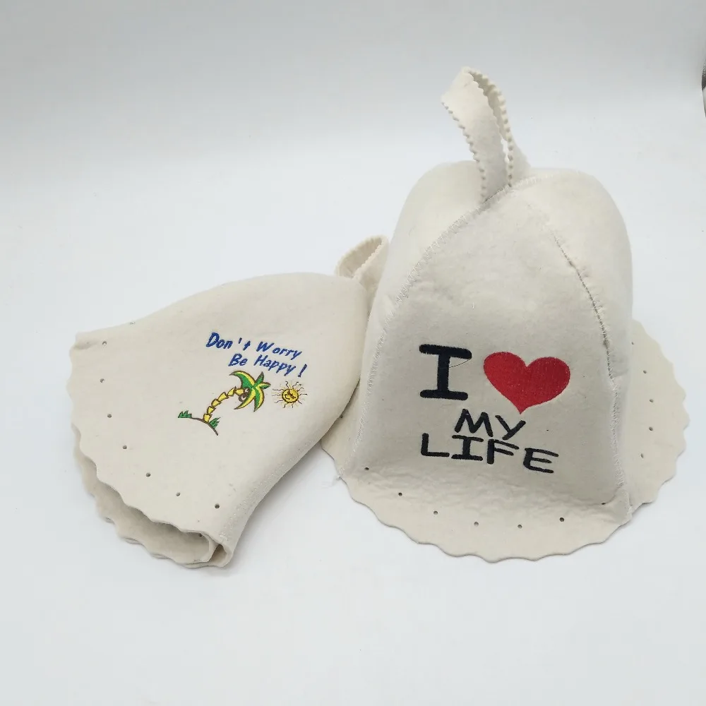 different fashion design felt hat for sauna shower cap women waterproof | Дом и сад