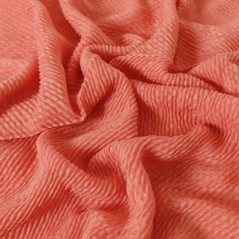 Женский плиссированный складчатый хиджаб LMLAVEN женский шарф мусульманский для