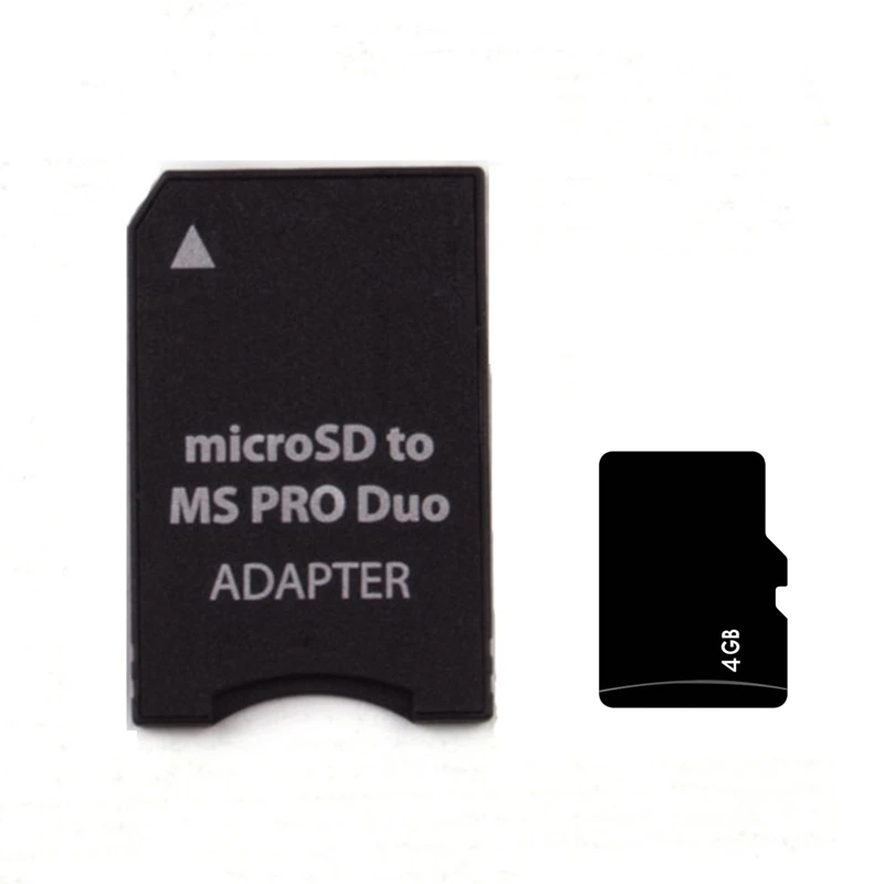 4 ГБ Мicro SD, TF карта для MS карты MS Pro Duo адаптер Micro SD Card 64 Мб 128 МБ 256 МБ 512 МБ 1 Гб 2 Гб карта+ флеш-накопитель конвертер - Емкость: 4 ГБ