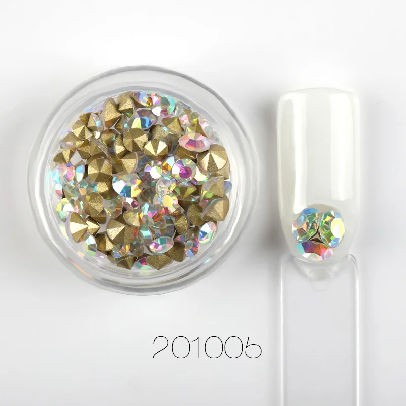 M201005 ROSALIND лак для ногтей гель для приклеивания страз смешанный цвет 1 шт. украшения для ногтей Стразы для маникюра кристаллы аксессуары для ногтей - Цвет: M201005