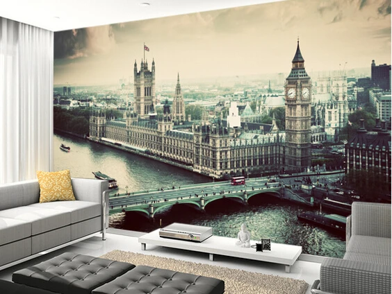 Настенные ретро-обои на заказ винтажные обои с лондонским эффектом 3D фотообои