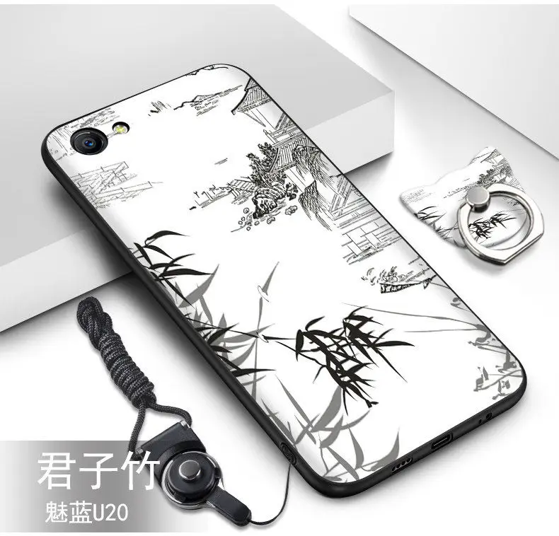 Чехол для Meizu U20 22 цвета горячий HD рисунок ТПУ мягкий силиконовый чехол с кольцом