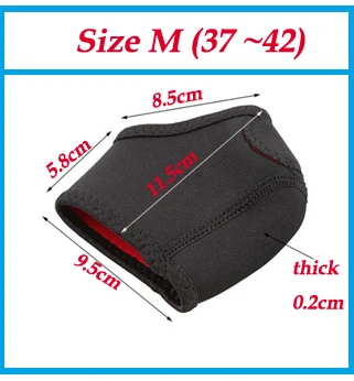 M size 37 to 42 2 пары мужчин wo мужчин пятки протектор спортивные пятки колодки шок Абсорбирующая Подушка achilles spur боли массажные вставки обувь pad - Цвет: M size 37 to 42