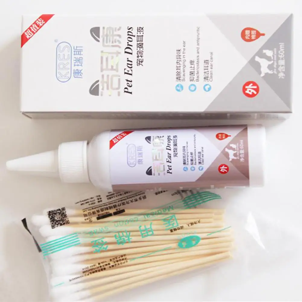 Очиститель ушей Litake для кошек и собак капли домашних животных инфекций контроль