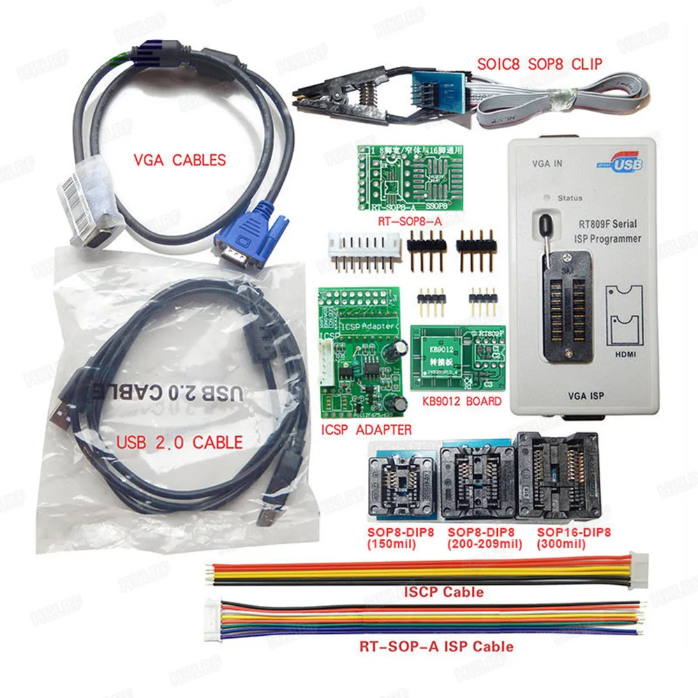 

Newest Original RT809F Programmer +7 Adapter Socket Electronic Kits Electronic DIY