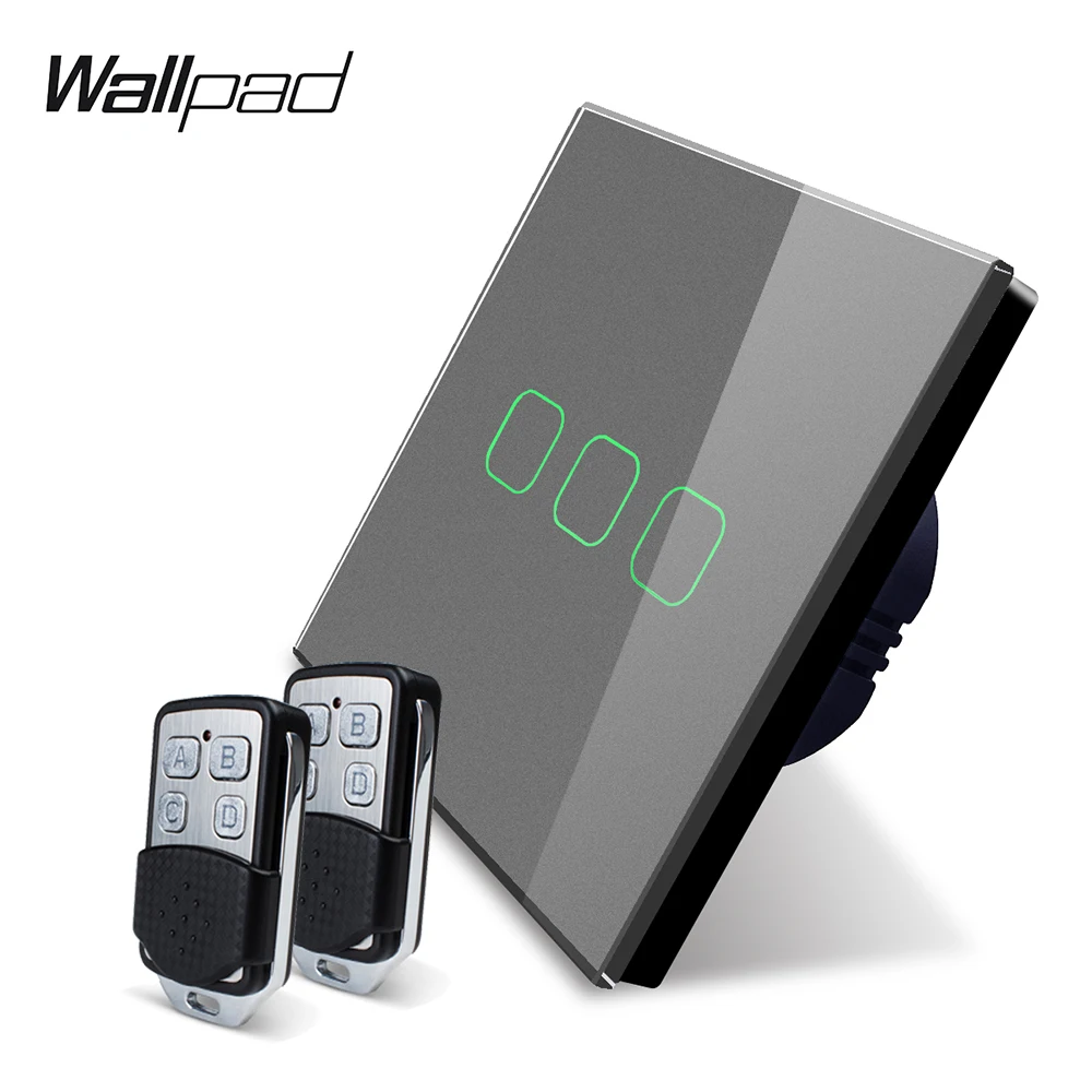 Настенный Электрический Выключатель Wallpad K3 емкостный тройной диммер с