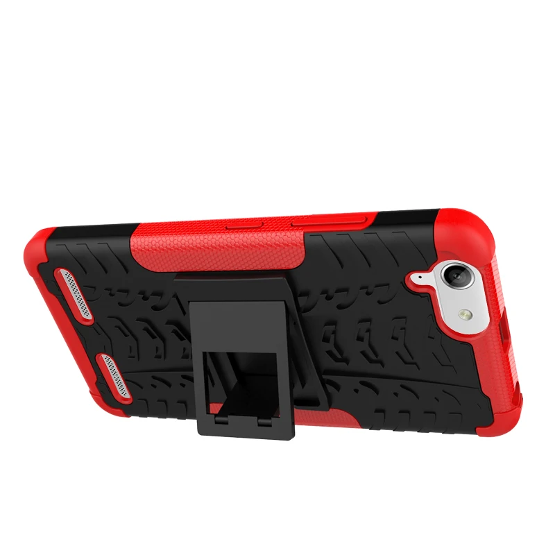 Silicon + Plastic 2 in 1 Dual Layer Shockproof Stand Phone Protection Case Cover For Lenovo K5/K5 Plus/Lemon 3 | Мобильные телефоны