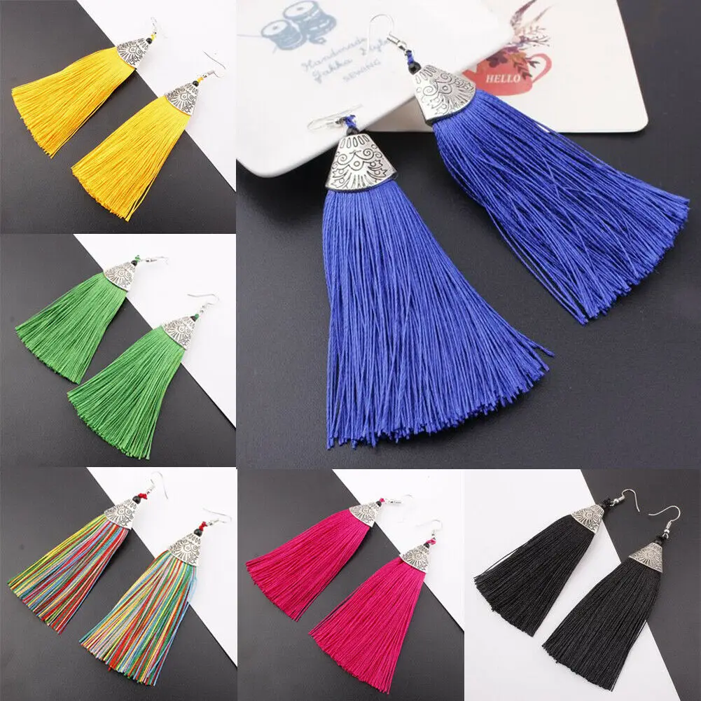 Женские модные серьги-подвески с бахромой висячие серьги в подарок | Украшения и