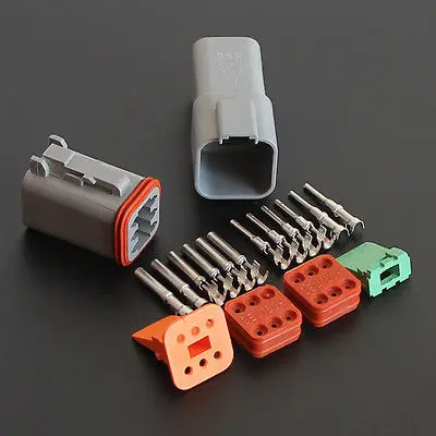 

5sets- 6 Pin Waterproof Electrical Wire Connector Plug Auto DT06-6S AND DT04-6P