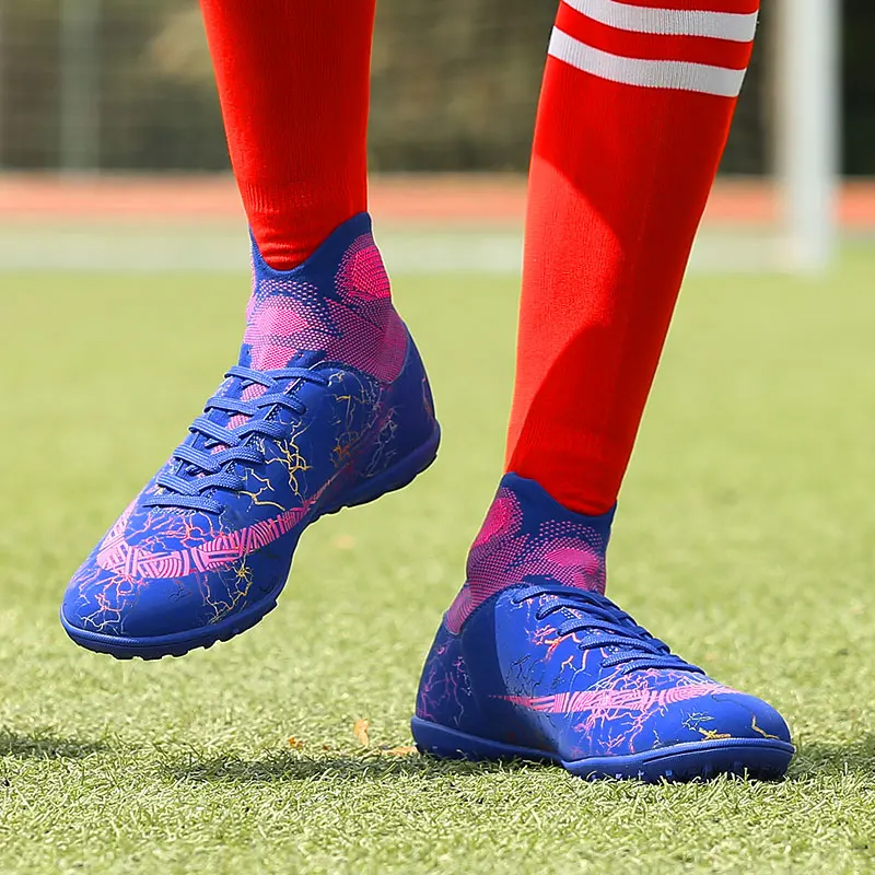 Высокие футбольные бутсы zeeohh TF/FG Длинные шипы и короткие Мужская обувь для