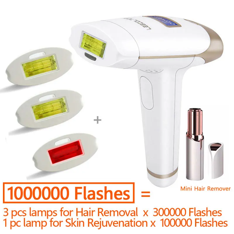 1000K Flash HairRemo Lescolton IPL лазерная эпиляция 1000000 вспышек Эпилятор с ЖК-дисплеем T009i постоянный Триммер бикини Электрический depilador - Цвет: 1000K Flash HairRemo