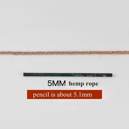 5mm 50m Натуральный джут, не окрашенный, сделай сам, пеньковая веревка, висячая бирка, упаковка для бутылок, шнуры, нить, декоративная веревка, 2 мм, 8 мм, 10 мм-14 мм - Color: 5mm 50m