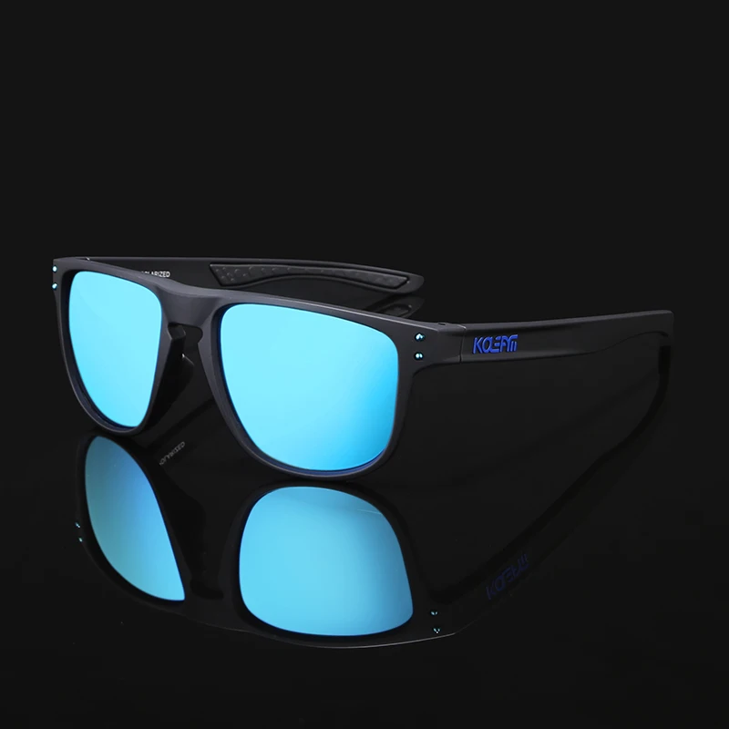 KDEAM Star Creation TR90 Sunglasses Men Straight Titanium Frame Eyeglass Polarized Sun Glasses For All Occasions